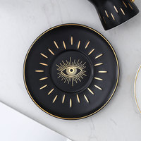 Oeil du diable en céramique plateau de rangement pour bijoux boîte à bijoux boîte à bijoux assiette à dessert œil