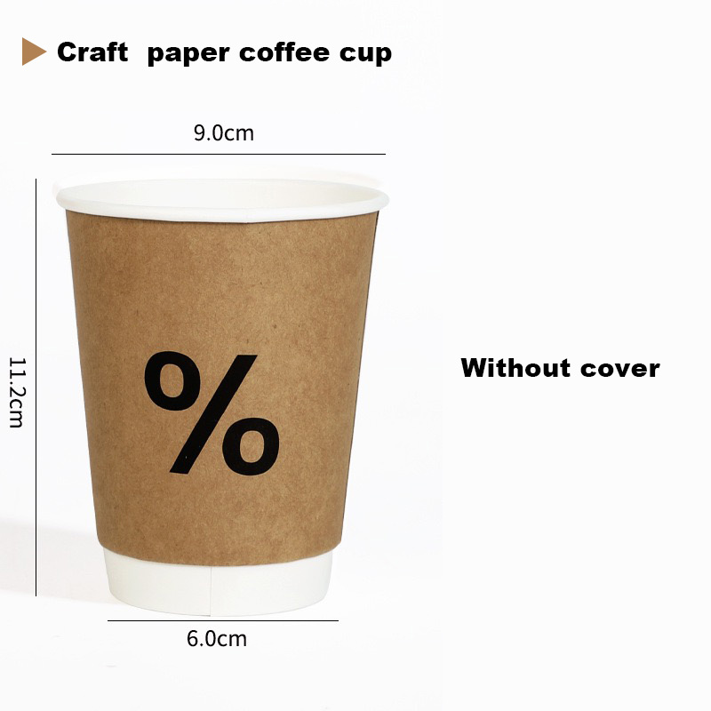 Vaso de papel artesanal descubierto