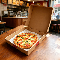 Boîtes à pizza en carton ondulé B/E de qualité alimentaire, recyclables, avec logo personnalisé imprimé, de 8 à 20 pouces, pour emballage à emporter, fabrication OEM SP5008