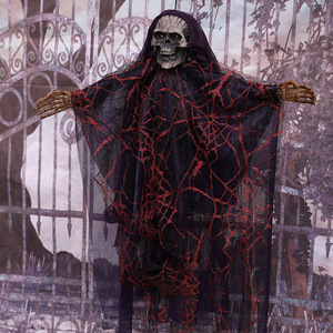 DAMAI Halloween Party Decorations Skull Ghost Witch Hanging Ornament Ghost Pendant for Escape Chamber Secrets Horror Dress - Product Image 3