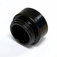 Pot en verre noir UV de 5 ml prêt à être expédié avec bouchon en bakélite, faible MOQ, vente en gros, mini pot en verre pour échantillon de crème de voyage