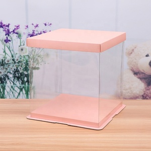 Boîte à gâteau de luxe personnalisée de haute qualité pour anniversaire et mariage, en carton blanc de qualité alimentaire, transparente en PET, avec revêtement UV, gaufrage, recyclable - Product Image 5