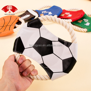 Juguetes Voladores para Perros <span class=keywords><strong>de</strong></span> Tela Resistente con Logotipo Personalizado Promocional <span class=keywords><strong>de</strong></span> Alta Calidad 2026, Cuerda <span class=keywords><strong>de</strong></span> Algodón Tejida, Tamaño Pequeño - Product Image 2