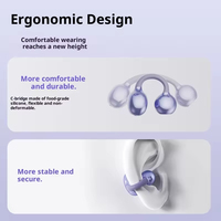 Auriculares de Clip para Oreja, Sin Introducir en el Oído, Resistentes al Agua, Calidad de Sonido sin Pérdidas, Conducción Ósea, para Correr y Deportes