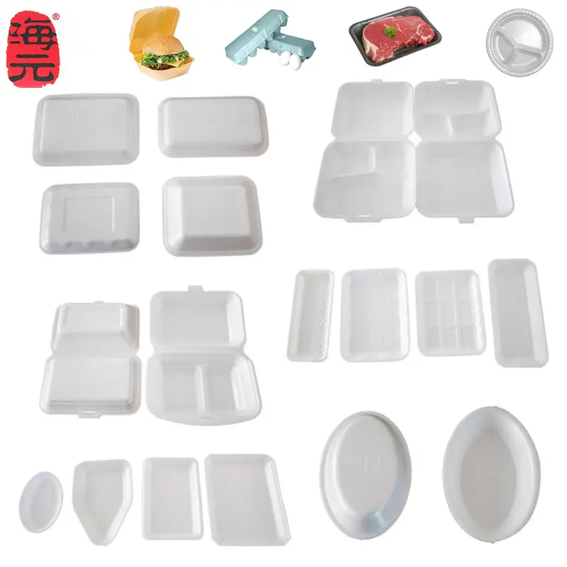 Disposable ps foam plate take away food box container plastic vacuum forming tableware making machine