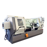 Torno CNC de bancada plana de gran diámetro y alta resistencia CK6163 1000-2000mm con sistema de control GSK para torneado de metal de alta precisión