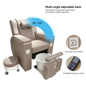 Luxus verstellbare Liege Pediküre Stühle Set mit Whirlpool Badewanne Spa Massage Fuß Sofa & Pipeless Drainage für Nagels tudio - Product Image 4