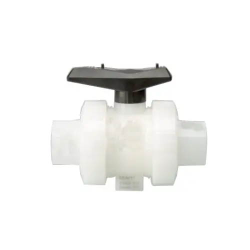 DN15-DN50 valvola a sfera PVDF industria doppia Socket saldato valvola a sfera raccordi per saldatura valvola a sfera valvola a sfera per l'approvvigionamento idrico