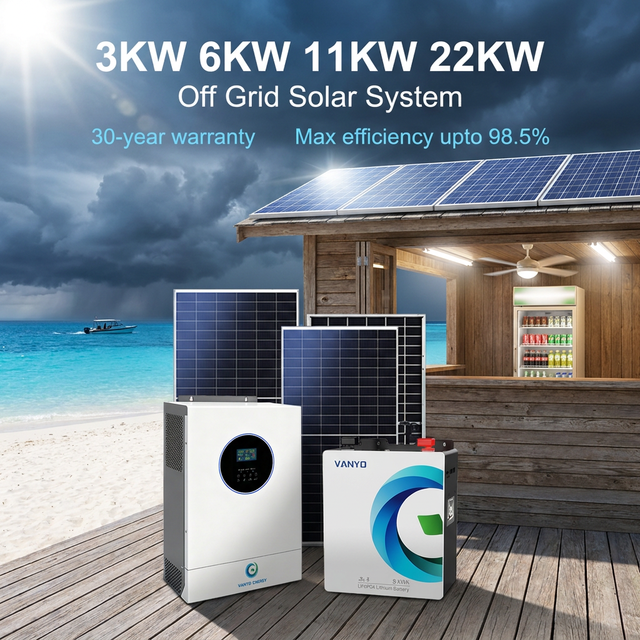 Off Grid 3kw 11KW 22kw 6KW Photovoltaic Solar Power Panels Complete Energy System Kit with Mppt Controller for Home Use