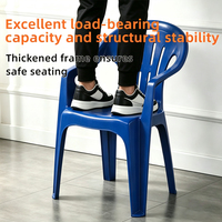 Chaise de salle à manger empilable en plastique moderne du fabricant, chaises de jardin en plastique à dossier bas, chaise de patio pour fêtes, camping, pique-niques