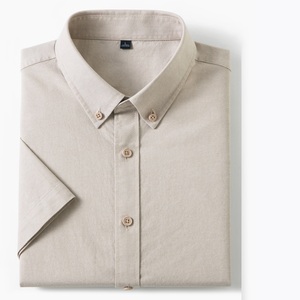 Camisa de Verano para <span class=keywords><strong>Hombre</strong></span>, Nueva Llegada, Manga Corta, Cuello con Botones, Algodón Puro, Tela <span class=keywords><strong>Oxford</strong></span>, Camisa Casual de Negocios para <span class=keywords><strong>Hombre</strong></span> - Product Image 2