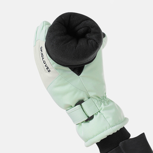 Pas cher Enfants Vélo Équitation <span class=keywords><strong>Snowboard</strong></span> Gants De Ski Enfants Sports Hiver Cyclisme Gants Chauds - Product Image 6