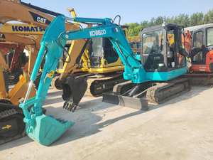 Excavadora mecánica de segunda mano Kobelco 60-8, excavadora de orugas usada, llave de peso operativo de 7 toneladas, incluye bomba de motor PLC - Product Image 2