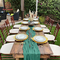 Vente en gros, lot de vaisselle de luxe sur mesure, de haute qualité, en verre à faible transparence, pour mariage, banquet, restaurant, hôtel, assiette de présentation
