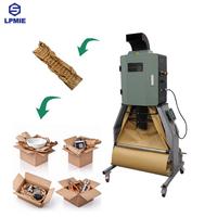 Machine industrielle de fabrication de coussinets en papier recyclable, pour le remplissage de vide en papier kraft, personnalisable, pour l'emballage logistique