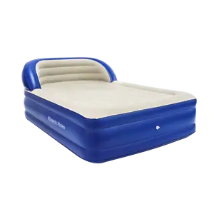 Kasur udara tidur, furnitur kamar tidur dengan pompa bawaan, kasur udara PVC Flocking