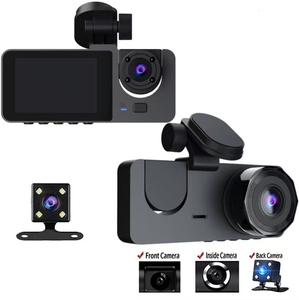 Cámara para Coche Cashcam de 3 Lentes con Pantalla Táctil, Grabación en Bucle, Grabador de Video para Coche con WIFI, 1080P, DVR, Multi-Idioma - Product Image 1