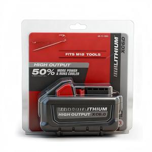 Batería de Litio OEM MIL 18V 3Ah 6Ah 8Ah 12Ah M18XC6 con Celdas 21700 de Alto Rendimiento, Reemplazo de Iones de Litio para Herramientas Eléctricas MKE M18 18V - Product Image 1