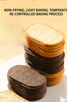 Biscuits croustillants au chocolat salé et à la noix de coco, faibles en gras et en sel, boîte de 500g, marque QIANSI, durée de conservation de 365 jours, gâteaux croustillants pour le bureau et les loisirs
