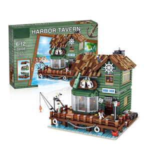 Juego de ladrillos Harbor Tavern de 3103 piezas para modelos detallados de bricolaje y exhibiciones de temática marítima, perfecto para coleccionistas avanzados - Product Image 1