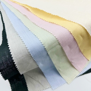 Vải lanh 100% cho áo sơ mi nam, thân thiện với môi trường, nhẹ, nhuộm màu trơn, trắng tinh khiết, dệt trơn, chất liệu vải lanh nguyên chất 100% dùng may áo sơ mi/váy. - Product Image 2