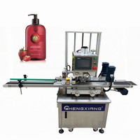 Máquina automática de sellado de tapado giratorio en línea con tornillo de tapa superior de botella de plástico para mascotas para tarros de plástico y taponadora de husillo
