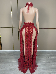 NOVANCE Y3565-C 卸売 レディース服 バックレスドレス セクシーな女性用ノースリーブマタニティドレス 写真撮影用 ロングドレス プロム用 - Product Image 5