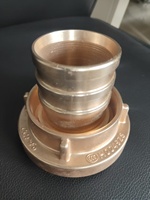 Raccord de poteau d'incendie en aluminium forgé par oxydation anodique, personnalisé, à prix usine compétitif