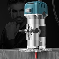 Fresadora Eléctrica de 800W para Madera, Herramienta de Carpintería para Manualidades y Bricolaje
