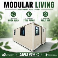 Résidence haute résistance construite comme une maison préfabriquée extensible et des maisons transportables pour campements isolés
