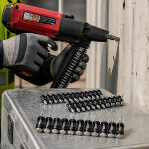 Clavos de fijación en tira de 10 unidades, fijadores accionados por pólvora, clavos de acero galvanizado para hormigón, acero y mampostería, para fábrica - Product Image 2