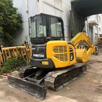 Mini pelles en cuir d'occasion Komatsu Pc50 Premium utilisé original bon marché 5 tonnes Petites pelles Komatsu d'occasion