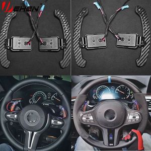 Levier de vitesses magnétique en fibre de carbone LED pour volant de voiture de conception sportive des séries 12345678, modifié pour X3 X4 X7 12345678 - Product Image 2