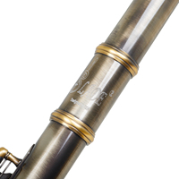 16 Holes Closed Hole Flute C Key Flutes Antique Bronze for Professional Woodwind Instrument
