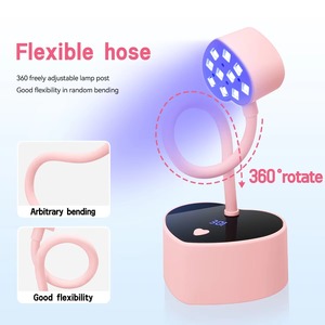 Heart Shape <b>Wireless</b> UV LED Rechargeable Mini Desktop Nail <b>Lamp</b> for Fast Curing Gel Polish Manicure - Product Image 5