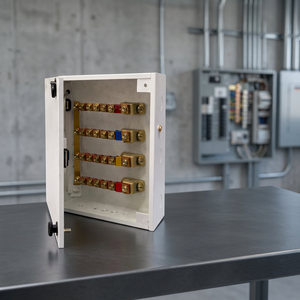 Caja de Distribución de Barras Colectoras de 200 Amperios, Cobre, 4 Polos, Modelo KK75, Uso Industrial Interior/Exterior, 85371000, Envío OMDMS, Proveedor - Product Image 4