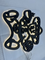 Lettres lumineuses 3D personnalisées Boyang à LED, enseignes murales alimentées par transformateur, écologiques pour les écoles