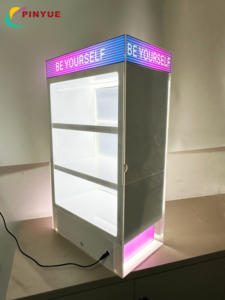 Exhibidor de Acrílico Personalizado con Luz LED, Vitrina para Tienda de Tabaco, Exhibidor de Cigarrillos con Cerradura, Gabinete de Acrílico - Product Image 3