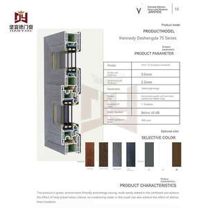 Trung Quốc Nhà Máy Giá hiện đại uPVC cửa ra vào và cửa sổ uPVC hồ sơ đôi kính cửa sổ trượt - Product Image 4