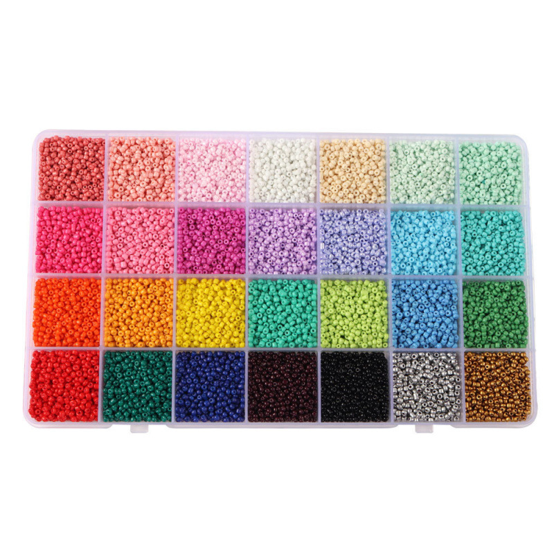 Caja de 6 cuentas de arroz de 28 celdas.