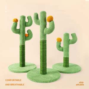 2025 New Design Lovely Caves 23.6 in Cactus Cat <b>Scratching</b> <b>Post</b> cat Tree for Large Cats - Product Image 4