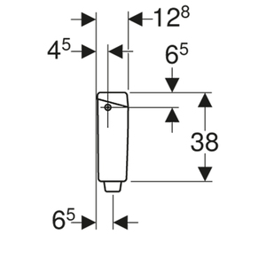 AP123 White Single-<b>Button</b> Backpack Flushing Concealed <b>Toilets</b> Modern Dual-<b>Flush</b> Concealed Cistern PP Material - Product Image 4
