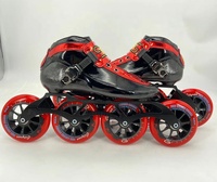 Chaussures de patinage de vitesse professionnelles pour la course en plein air, en fibre de carbone à 3 couches, légères, pour les patineurs de compétition