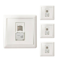 1 Port 86 tipe RJ45 Keystone Jack jaringan LAN Faceplate dinding dalam ruangan Port tunggal soket wajah dinding piring Outlet