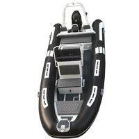 Bateaux pneumatiques RIB en aluminium RIB600 Orca Hypalon/PVC à grande vitesse en eau salée
