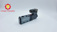Válvula Solenoide 24V, Válvula Neumática de Aire, Válvula Solenoide Eléctrica 12V 24V, Bobina 220V AC 12V, Válvula de Control Neumática 110V AC