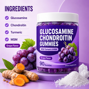 Joint Support Glucosamine Chondroitin Dietary Supplement <b>Gummy</b> <b>Candy</b> for Adults-Improved Bone Density - Product Image 4