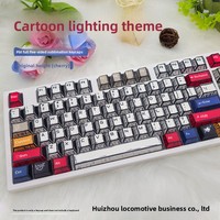 Cartoon Wind Graffiti Tastenkappen Original PBT Fünfseitige Thermische Sublimation Mechanische Tastatur Anime Keycaps