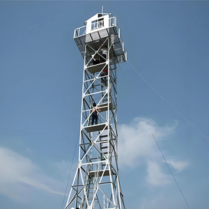 Hàn cắt lưới thép góc nền tảng du lịch tháp nóng nhúng mạ kẽm Cấu trúc ống thép nhẹ tháp quan sát - Product Image 3