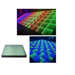 Nam châm 3D gương sàn nhảy Wedding party tổ chức sự kiện <span class=keywords><strong>LED</strong></span> Infinity sàn nhảy - Product Image 3